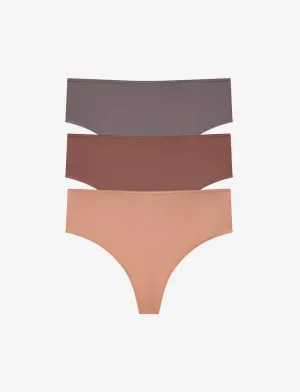 24/7 Classic High Waist Thong 3 Pack Box