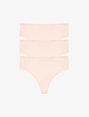 24/7 Classic High Waist Thong 3 Pack Box