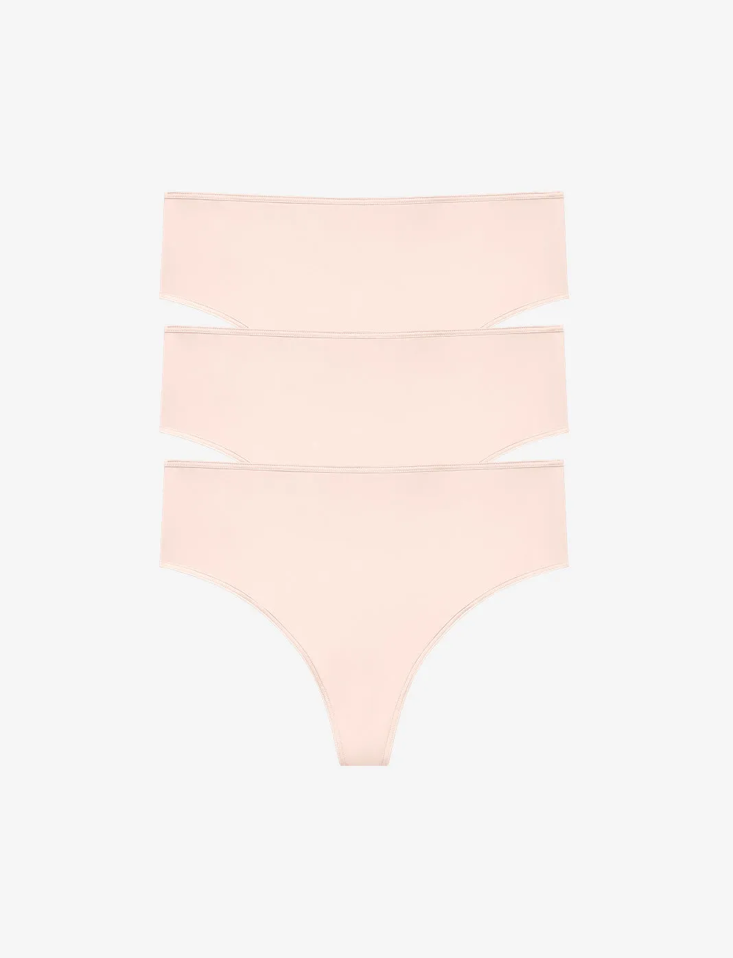 24/7 Classic High Waist Thong 3 Pack Box
