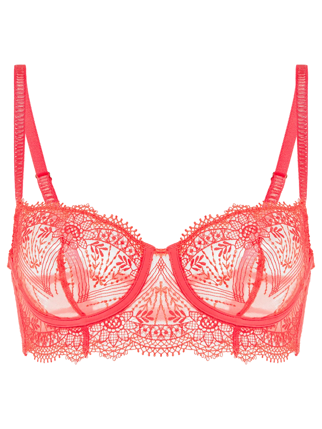 Allure Sheer Demi - Coral