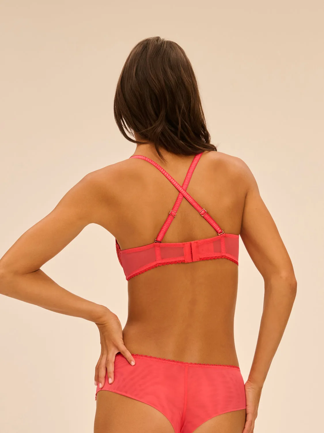Allure Sheer Demi - Coral
