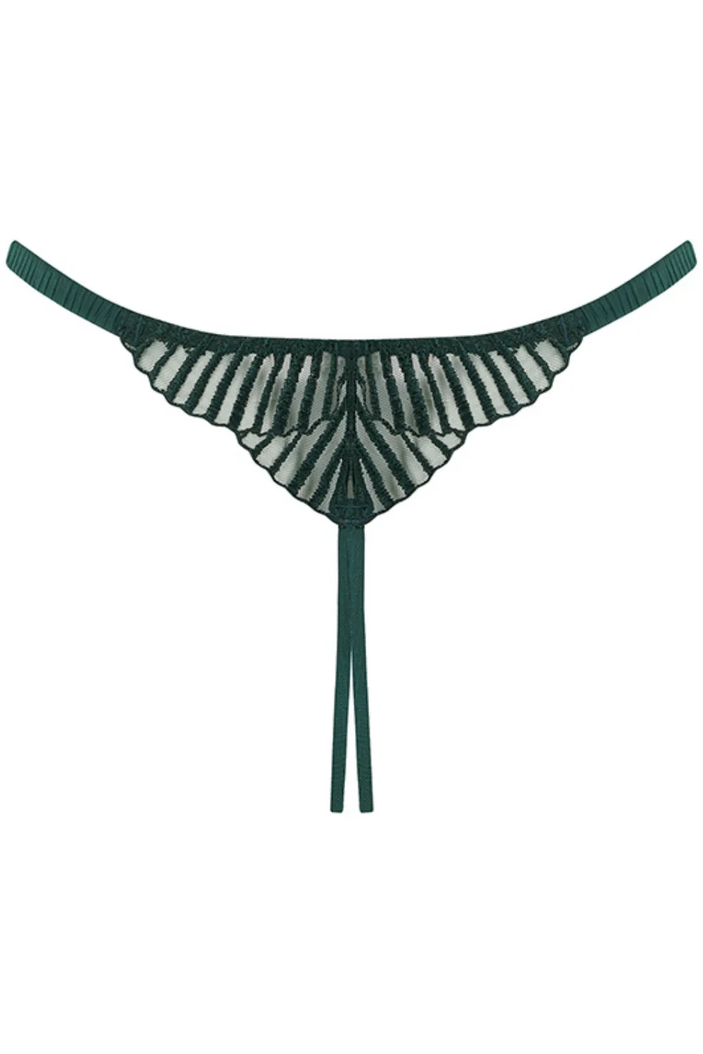 Athena Open Thong Green