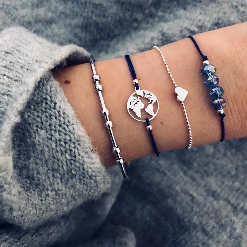 Bead Boho Charm Bracelet