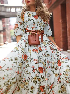 Bohemian Summer Floral Maxi Dress
