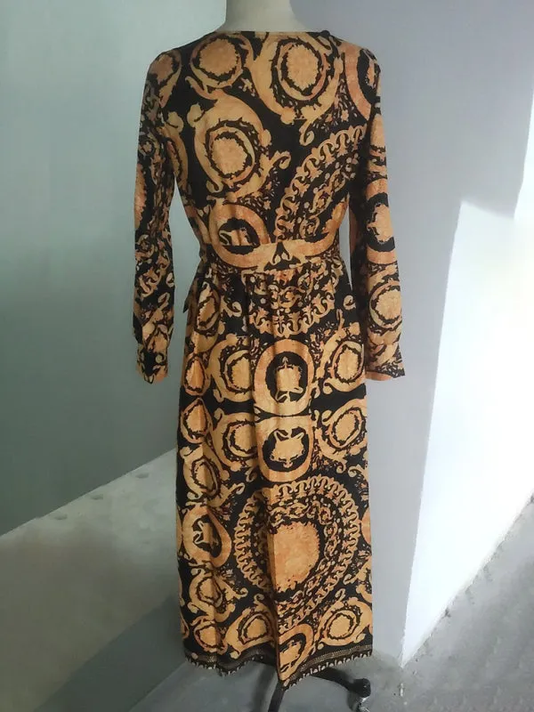 Bohemian V-Neck Long Women's Dress