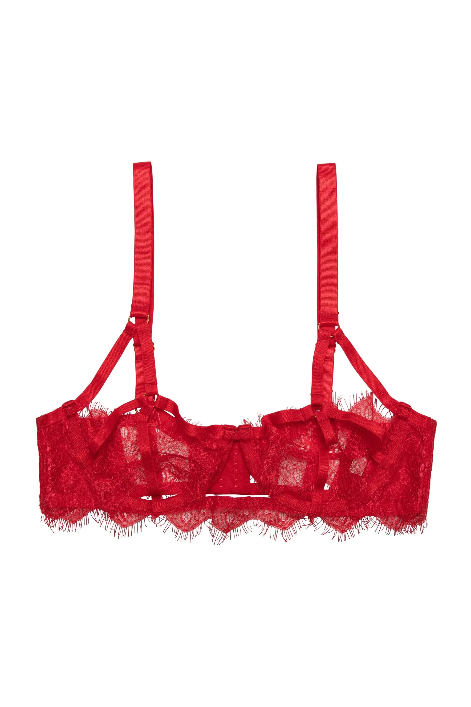 Chantal Red Cage Bra