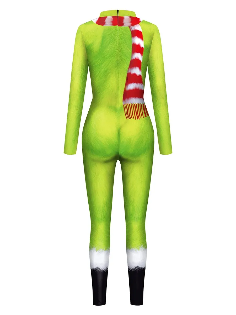 Christmas Green Monster Jumpsuit