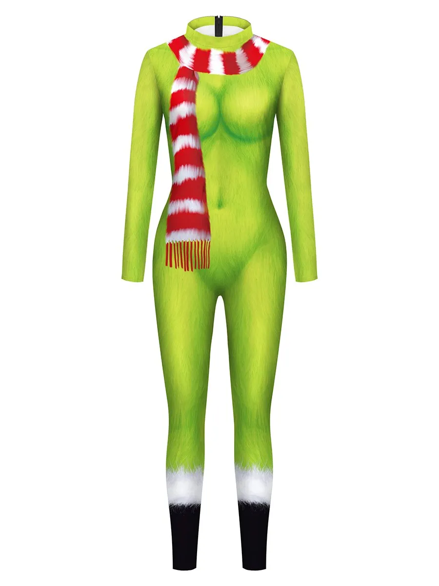 Christmas Green Monster Jumpsuit
