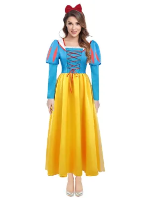 Classic Princess Snow Long Dress