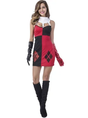 Classic Red and Black Jester Dress