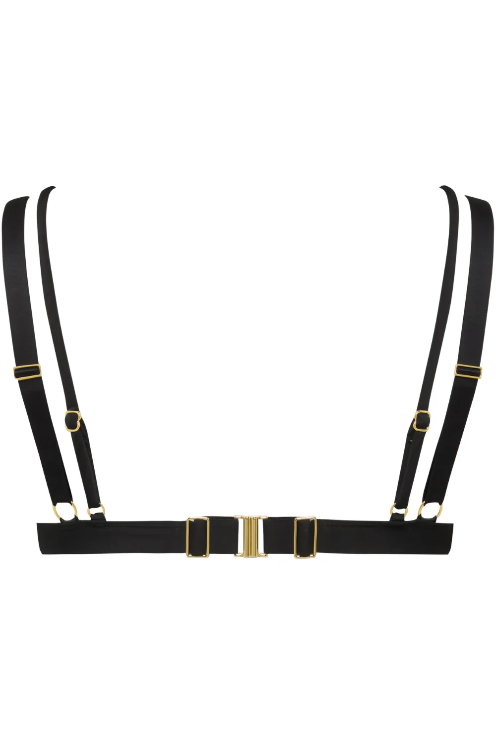 Fatale Triangle Bikini Top in Black