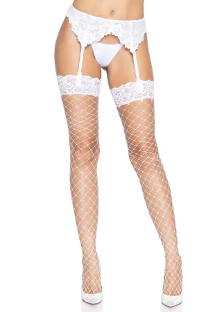 Fence Net Stocking W/Lace Top