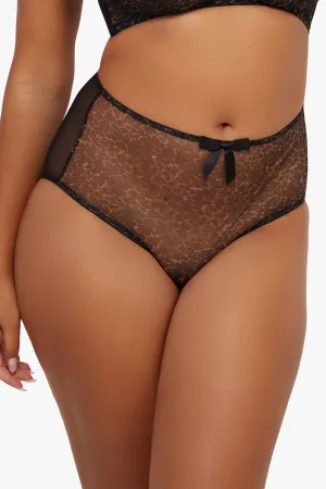 Hazel Leopard Print Classic High Waist Brief