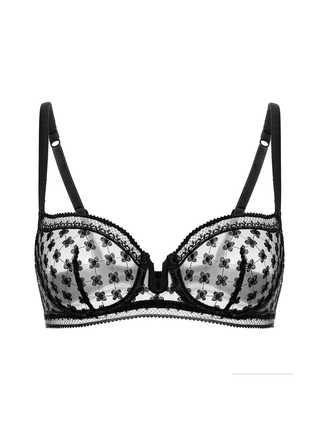 Hortense Sheer Demi - Black