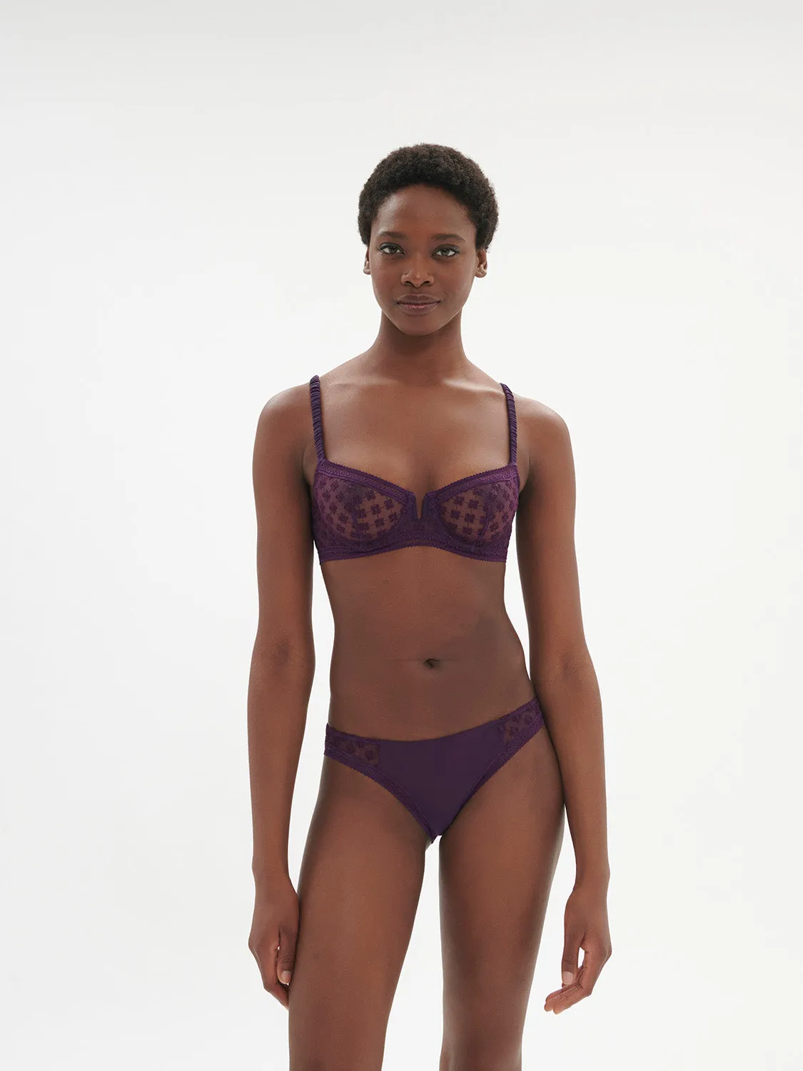 Hortense Sheer Demi - Euphoria Purple