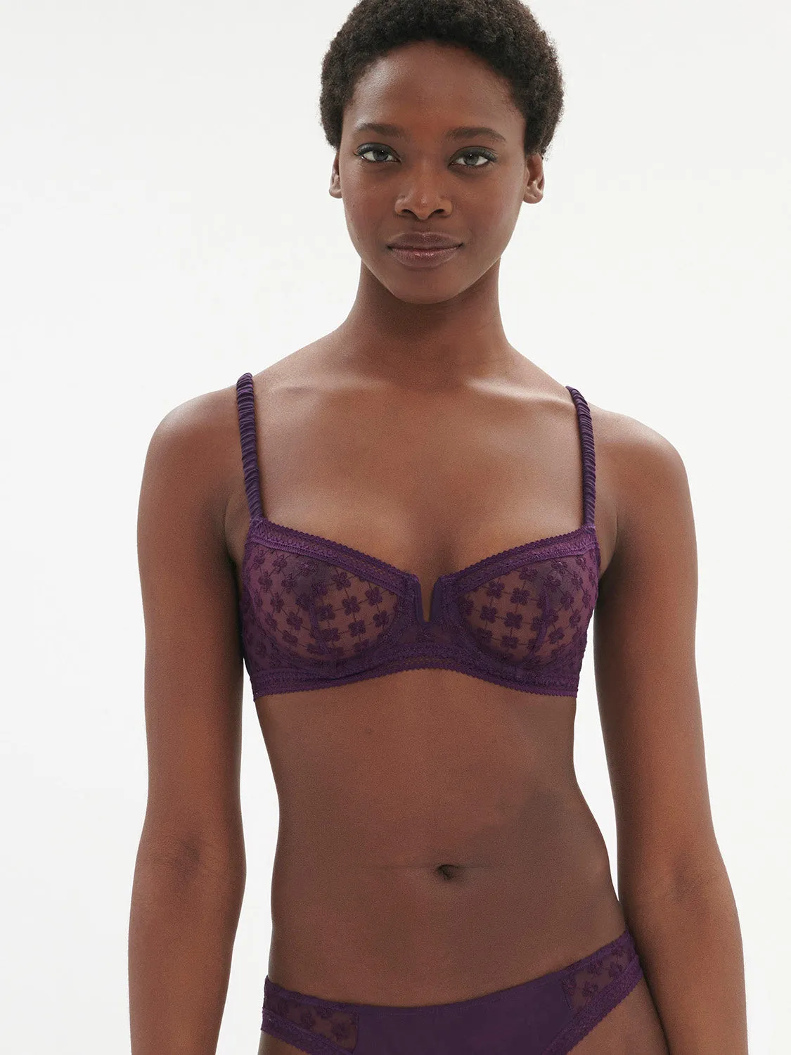 Hortense Sheer Demi - Euphoria Purple