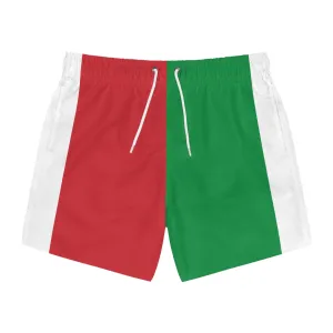 Italian Flag Swim Trunks for Summer Fun