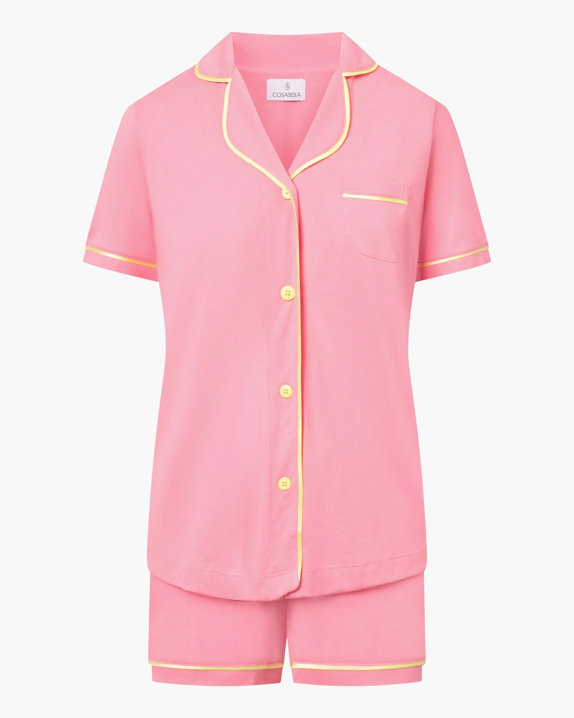 Kurzrmeliges Top & Boxer Pyjama-Set