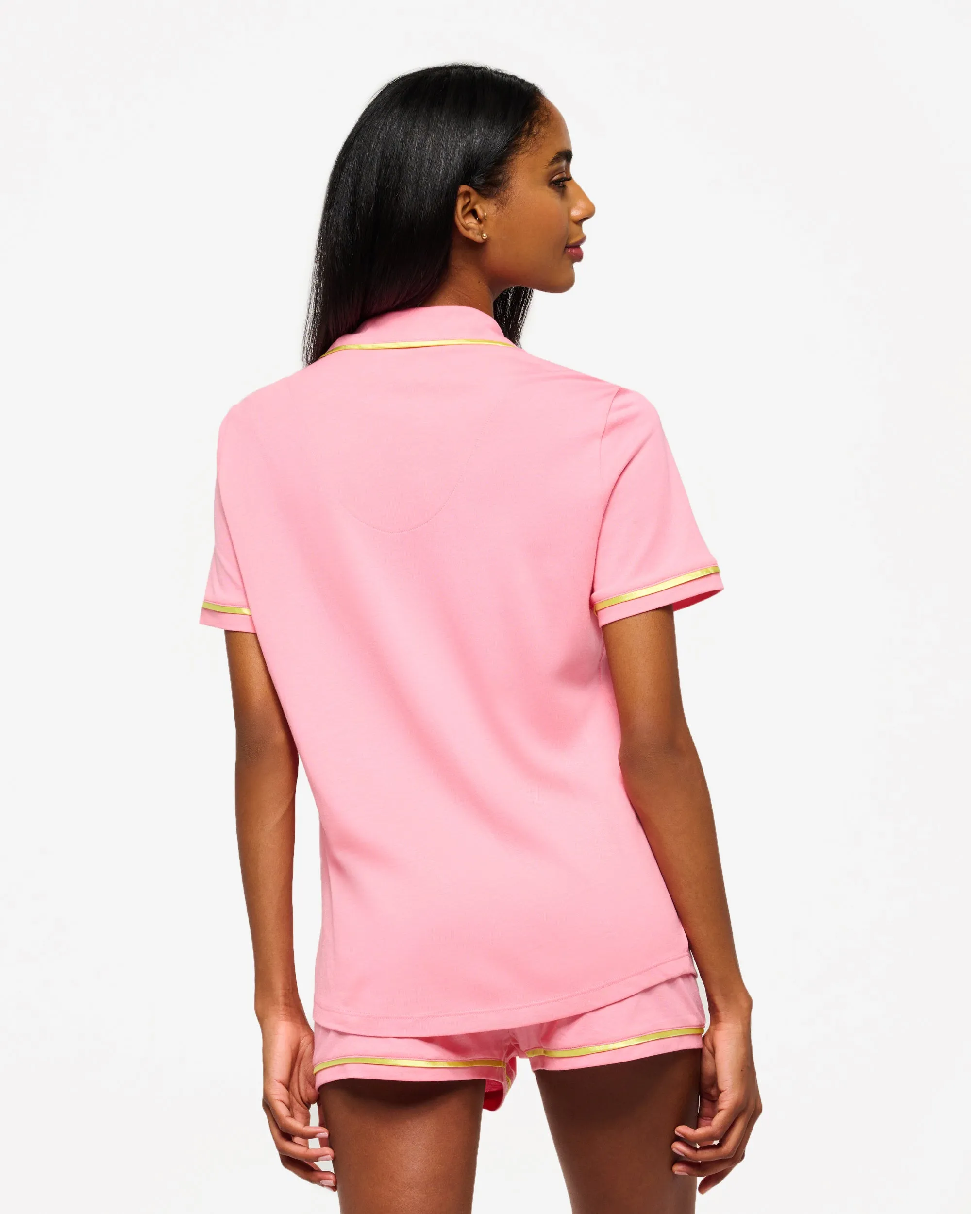 Kurzrmeliges Top & Boxer Pyjama-Set