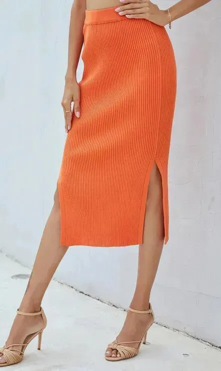 Ladies Sheath Midi Skirt