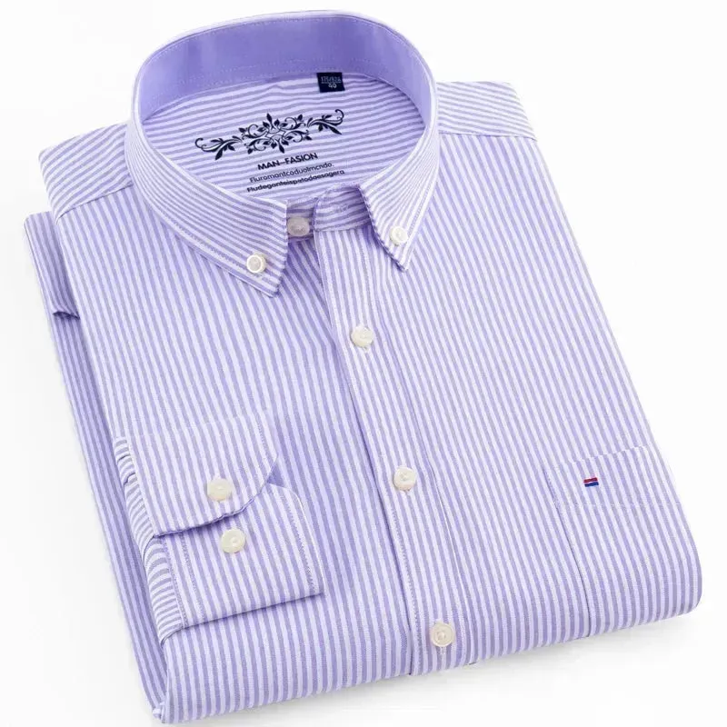 Men's Striped Oxford Shirt
