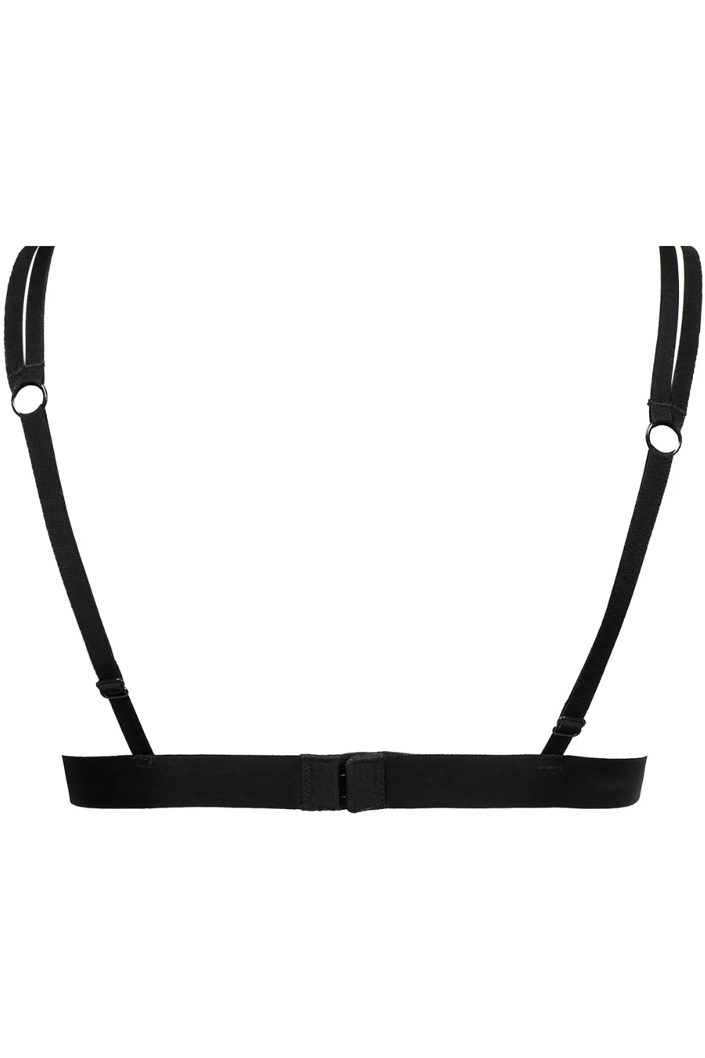 Oiseau de Paradis Wireless Triangle Bra in Black