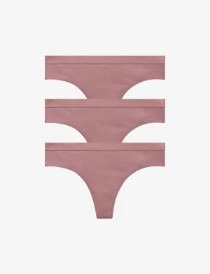 Organic Cloud Cotton Thong 3 Pack Box