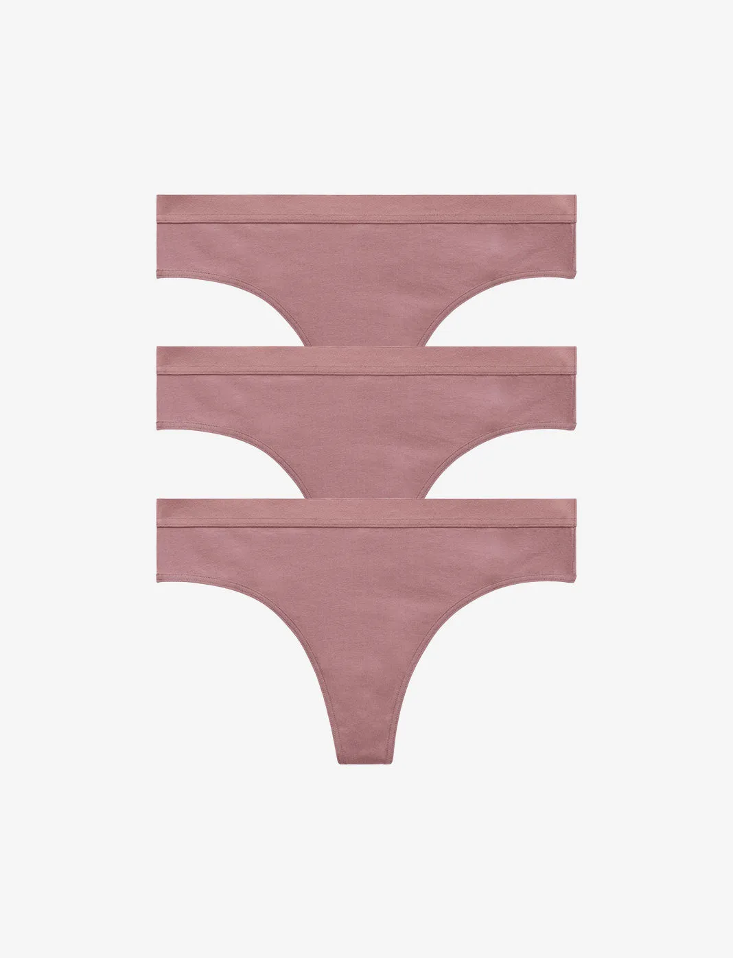 Organic Cloud Cotton Thong 3 Pack Box