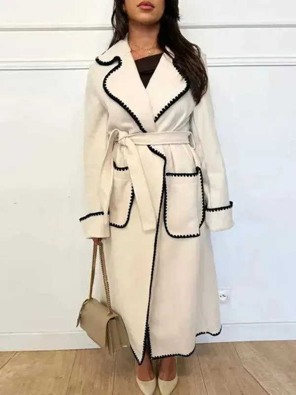 Oversized Belted Women Trench Coat