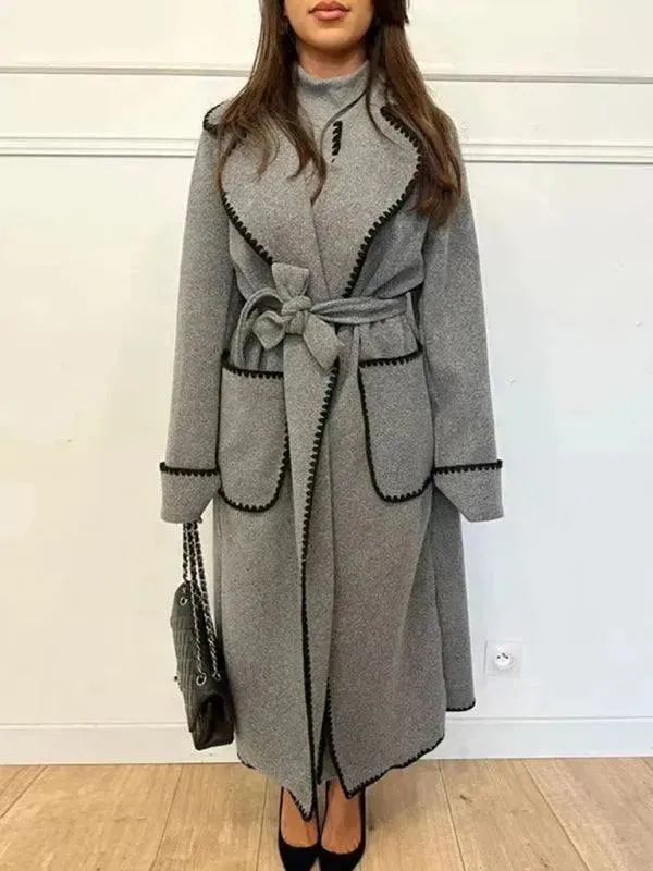 Oversized Belted Women Trench Coat