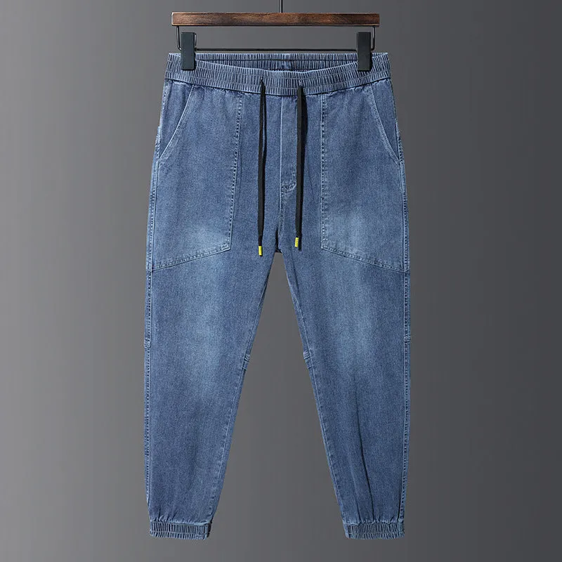 Plus Size Male Stretch Skinny Jeans