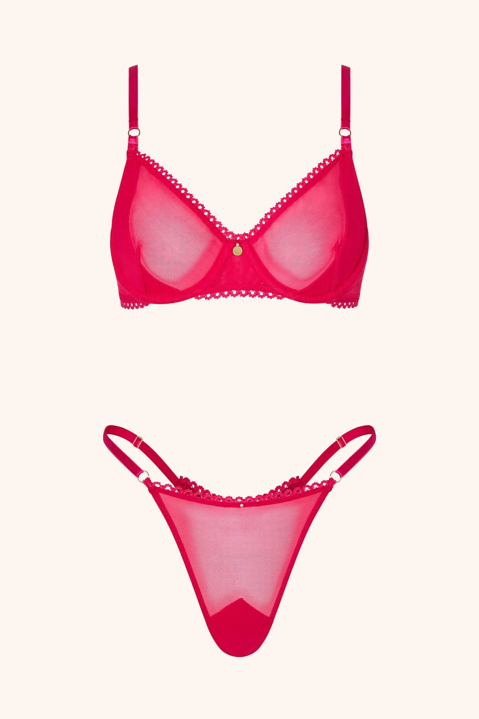 Push Up Bra Red
