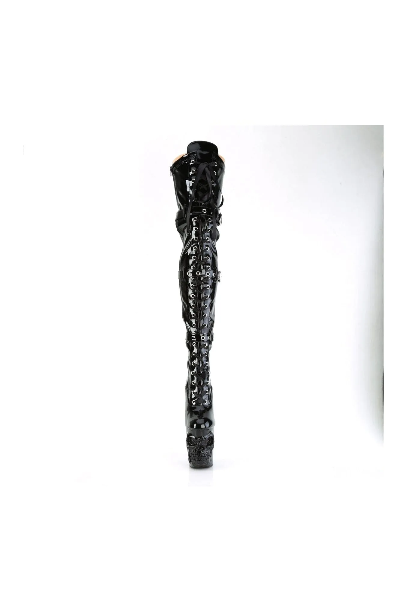 RAPTURE-3028 Black Patent Thigh Boot