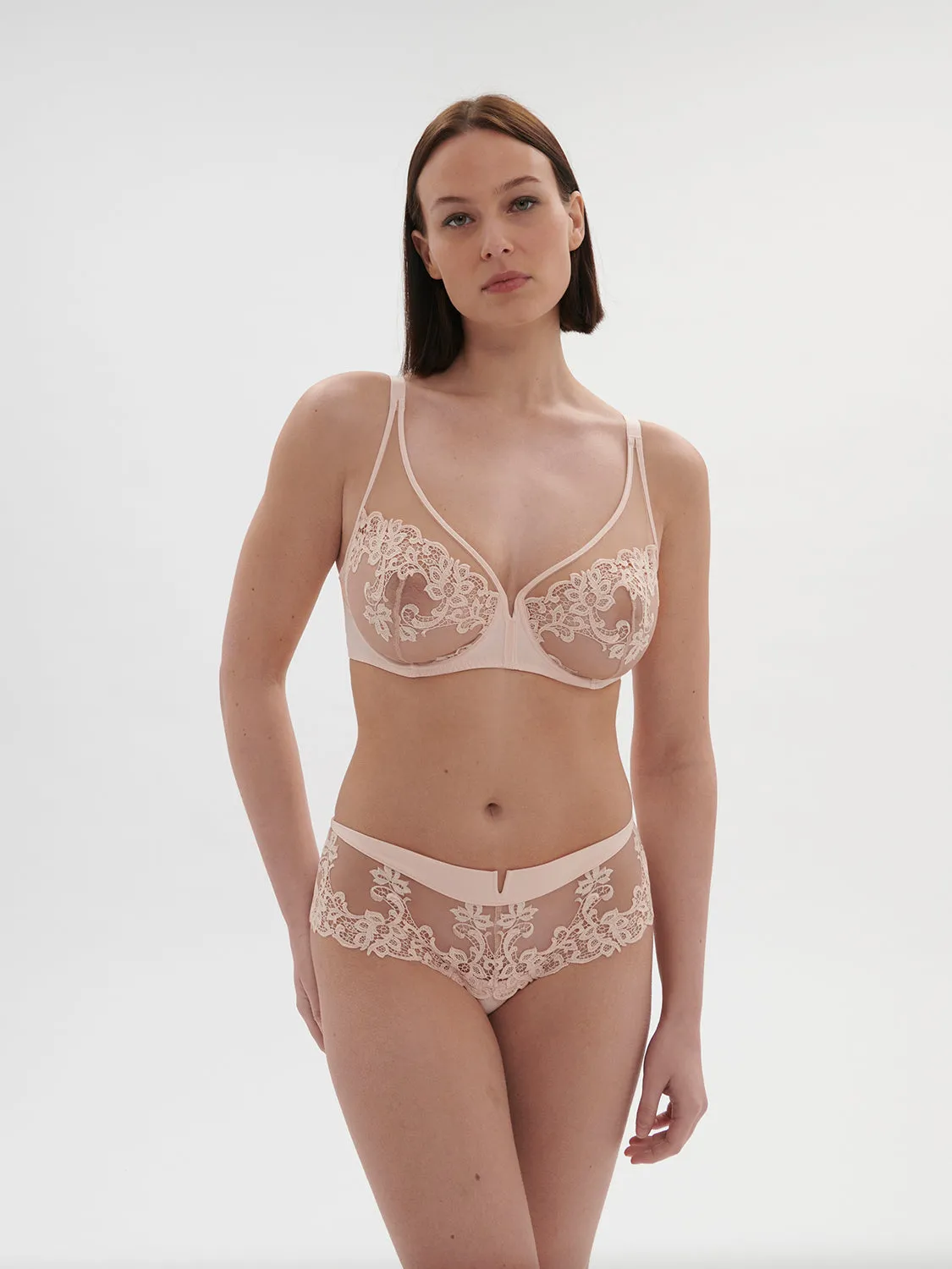 Saga Full Coverage Plunge - Blushing Pink