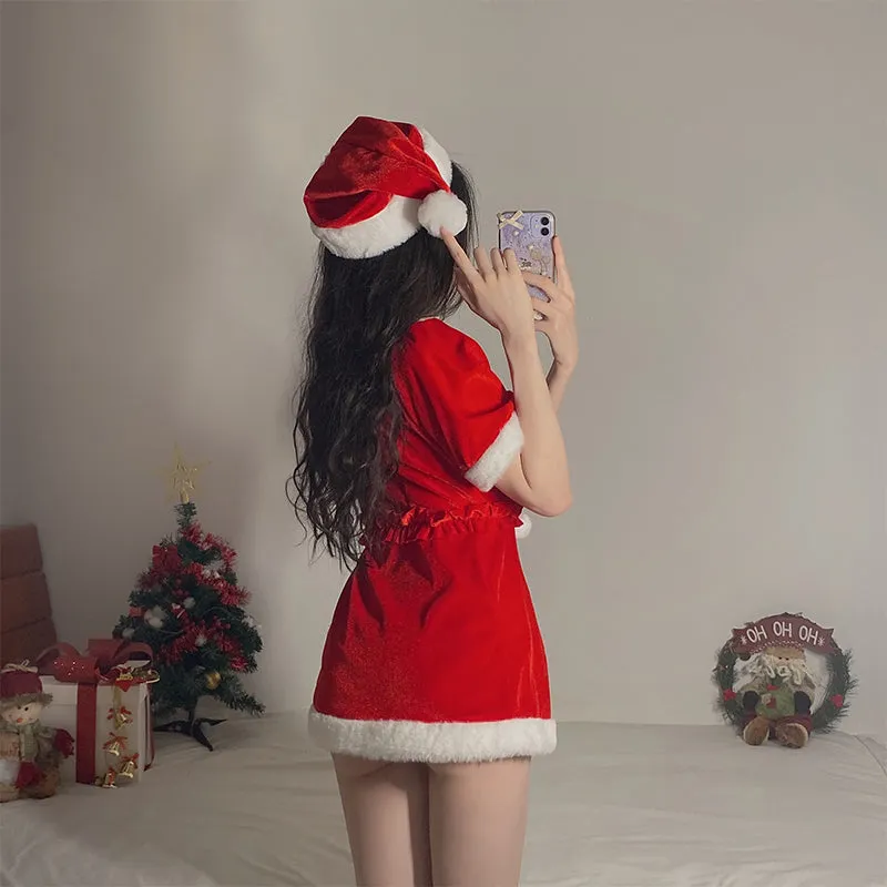 SD-6113 New erotic lingerie Christmas outfit cute plush sexy slim fit