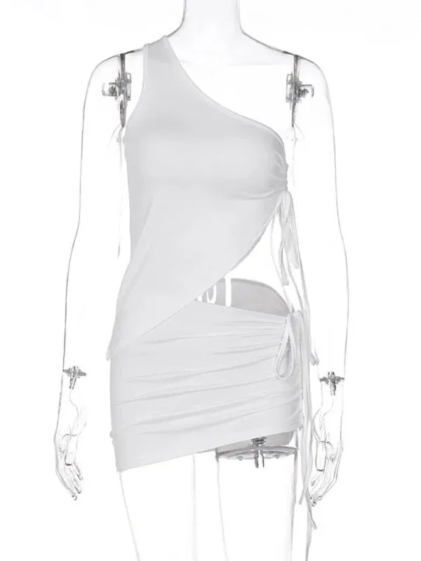 Trendy Women Casual Ruched Two-Piece Skirt Set