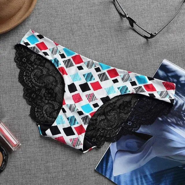 Underwear Women Briefs Seamless Panties Plus Size Female Underwear Sexy Lace Panties low-Rise Panties Women Cotton Lingerie Hot