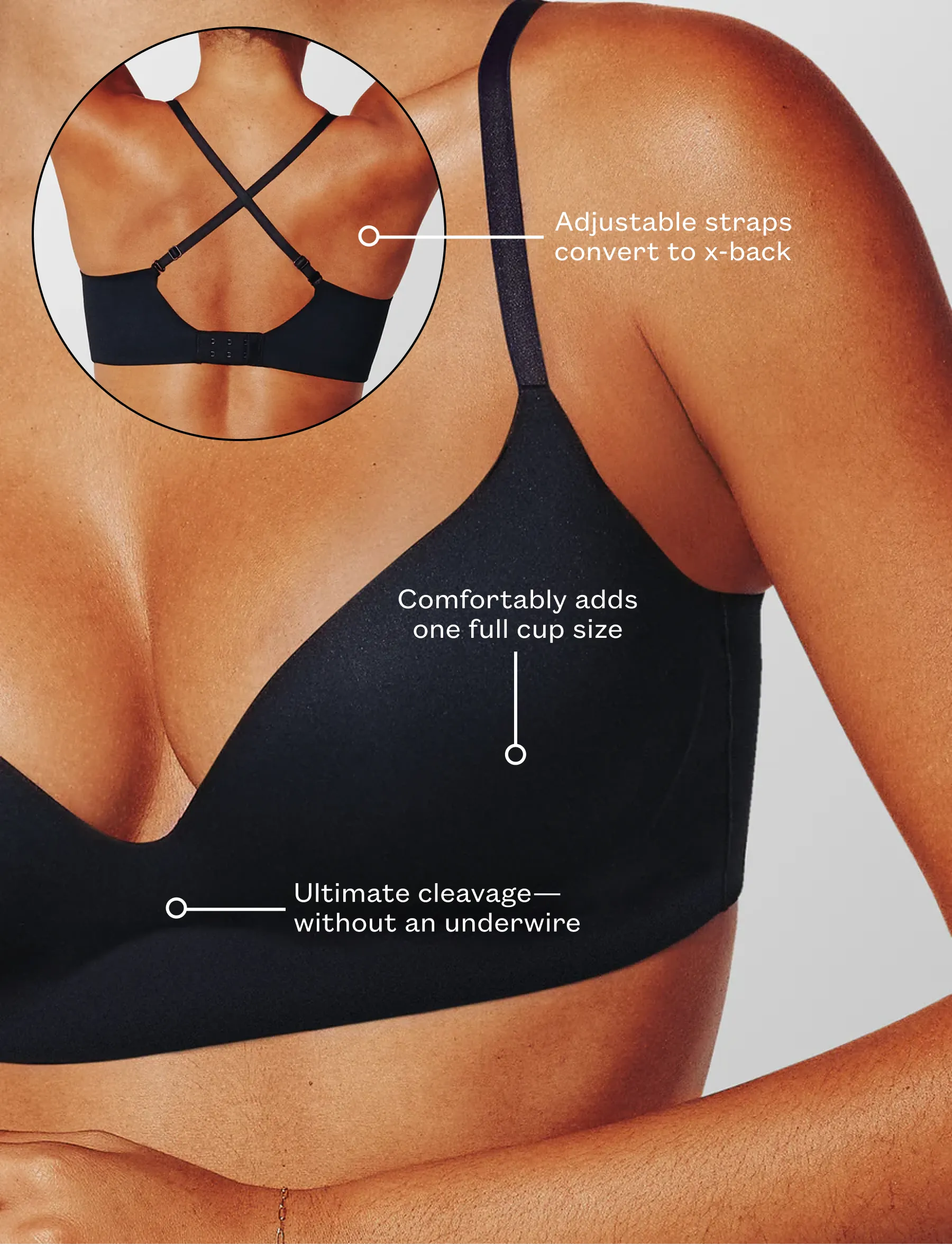 Zero Edge Wireless Push-Up Bra